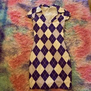 H&M Purple and white dress💜🤍